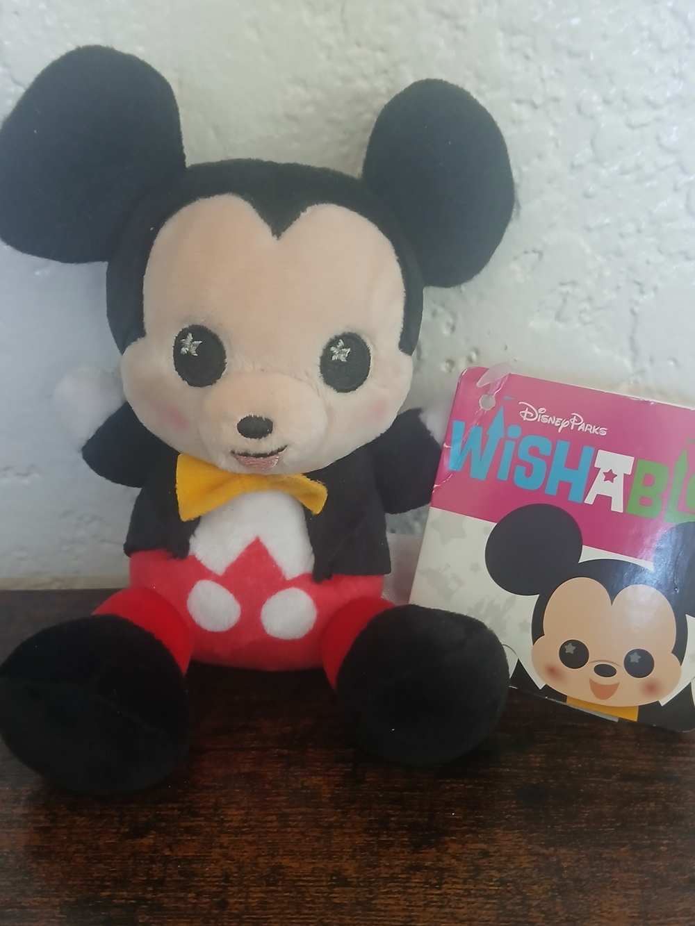 NWT Disney Parks Mickey Mouse Wishables Mini Plush Toy 4"